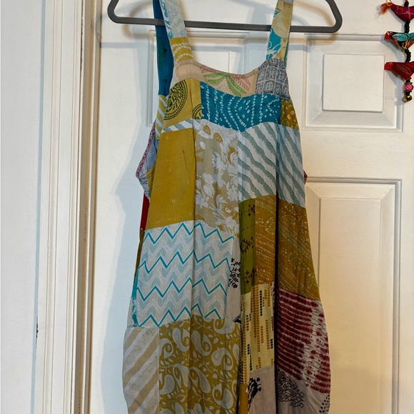 Blue Sky Patchwork Overalls - Picture 6 of 8